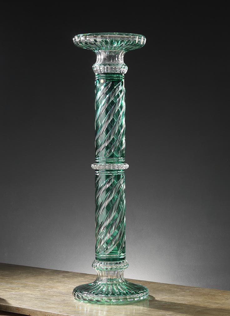 column-in-transparent-green-double-glazed-crystal-double-verre-nuova-cev